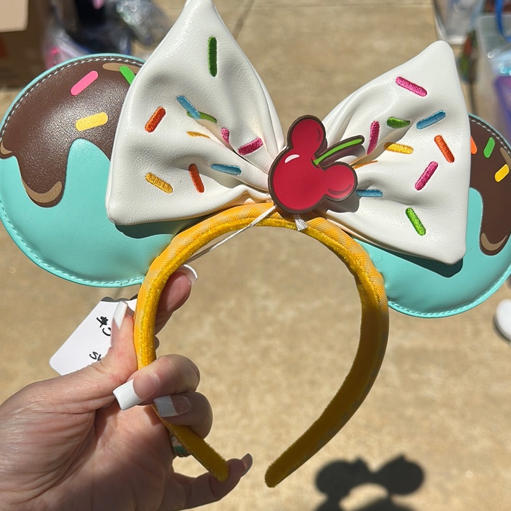 Ice Cream Themed Mouse Ears Headband